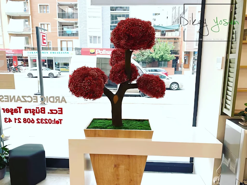 Ardıç Eczanesi projesinde gerçek iç mekân yeşil uygulaması — görünüm 1