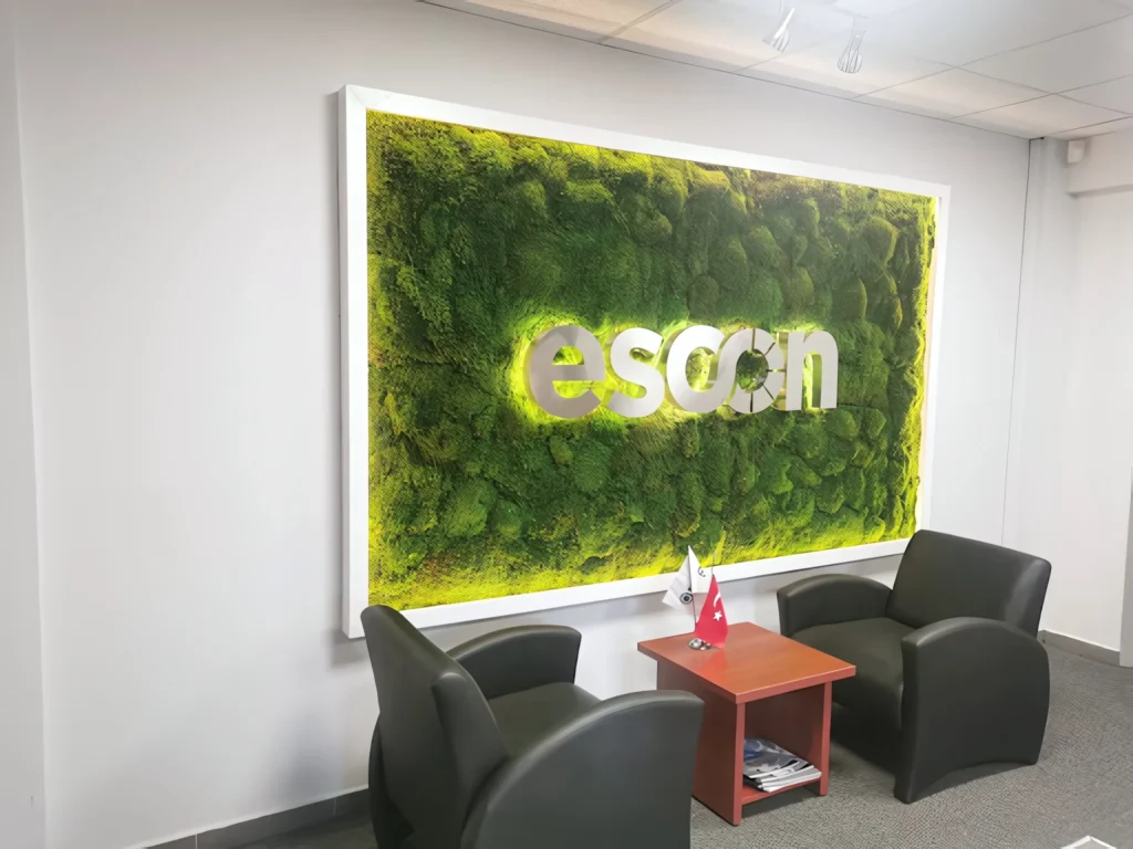 Escon projesinde gerçek iç mekân yeşil uygulaması — görünüm 1