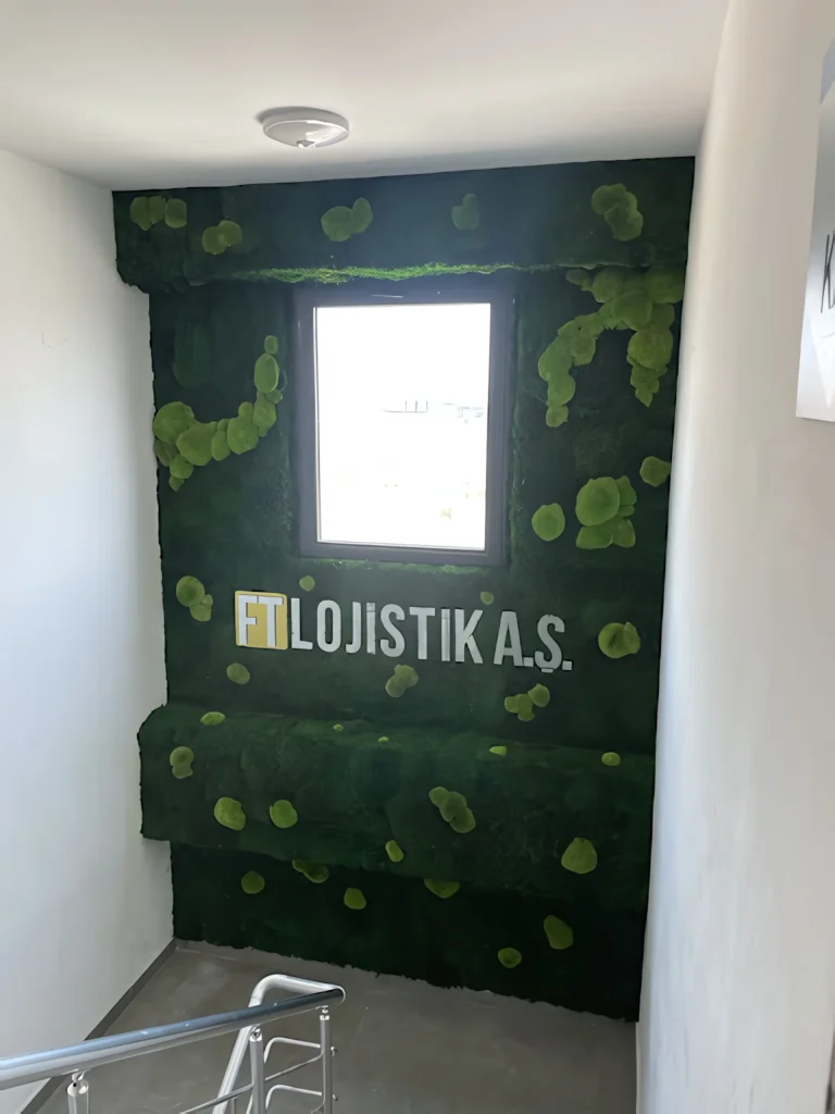FT Lojistik projesinde gerçek iç mekân yeşil uygulaması — görünüm 2