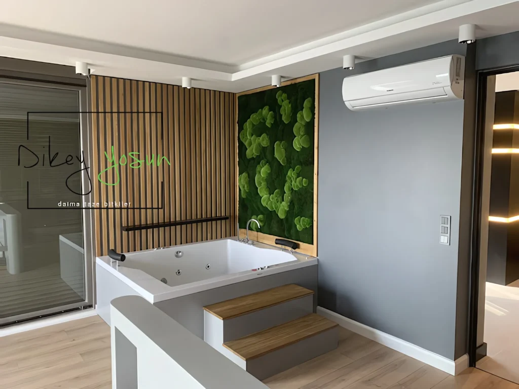 Tuzla Villa projesinde dikey yeşil duvar uygulaması - görünüm 13